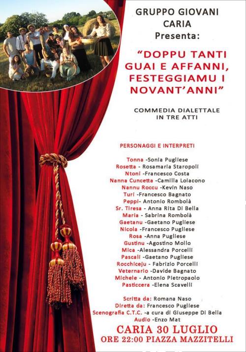 COMMEDIA DIALETTALE CARIA